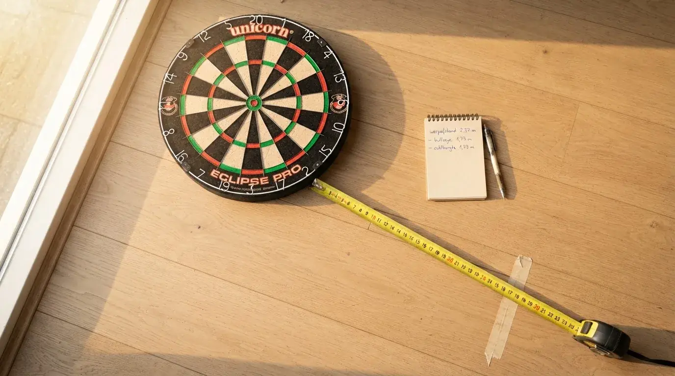 Een lege rechtszaal met houten banken in het ochtendlicht
